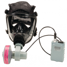 MSA 10095193, Advantage 4100 PAPR, w/Facepiece Small - Black, Silicone with Rubber Harness