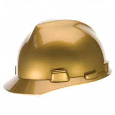 MSA 10101854, Specialty V-Gard Protective Cap Metallic Gold - w/ Fas-Trac Suspension