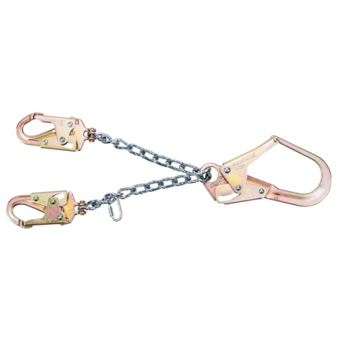 MSA 10107326, Rebar Chain Assembly, 36CL Rebar steel snaphook &amp; (2) 36C steel snaphooks