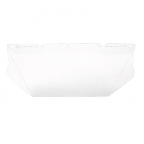 MSA 10115836, V-Gard Visor, Contoured, Clear PC (8"x17"x.04")