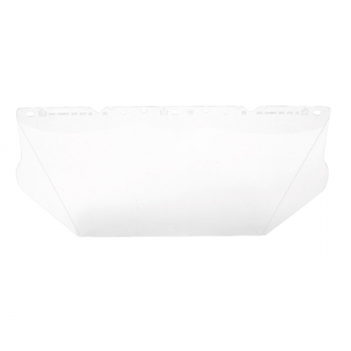 MSA 10115840, V-Gard Visor, Contoured, Clear PC (8"x17"x.06")