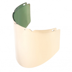 MSA 10115850, V-Gard Visor, PC, Green Tint w/ Reflective Coating, Molded, 9.5 "x 17.75" x .07"