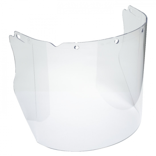 MSA 10115855, V-Gard Visor, Propionate, Clear, Molded, (8"x17"x.098")