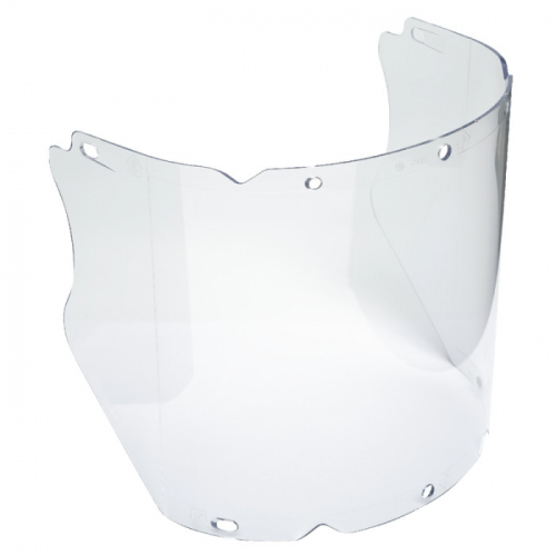 MSA 10115856, V-Gard Visor, Propionate, Clear, Molded, (8"x17"x .098"), use w/V-Gard Retractable