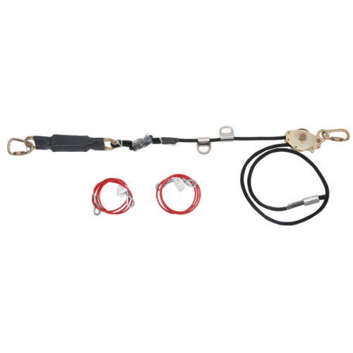 MSA 10150423, Gravity SureLine Temporary Horizontal Lifeline for Two Workers, 40' 12 M length black