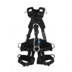 MSA 10150457, Gravity Suspension Harness, Aluminum BACK, FRONT, VENTRAL & HIP D-rings, Lumbar, Shoul