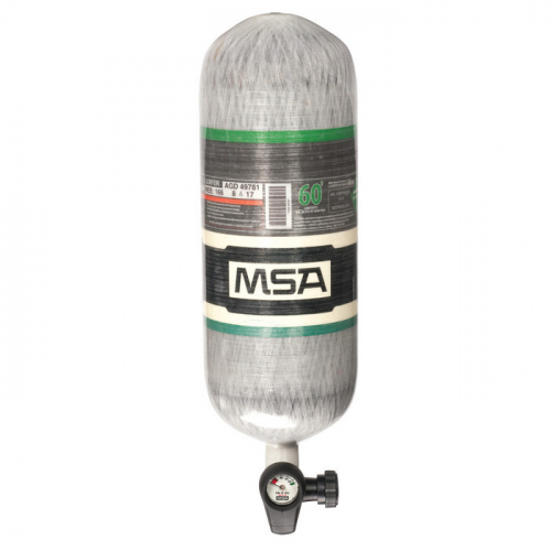MSA 10183010, 4500 PSIG,  60-min.,  high-pressure carbon cylinder, threaded connection