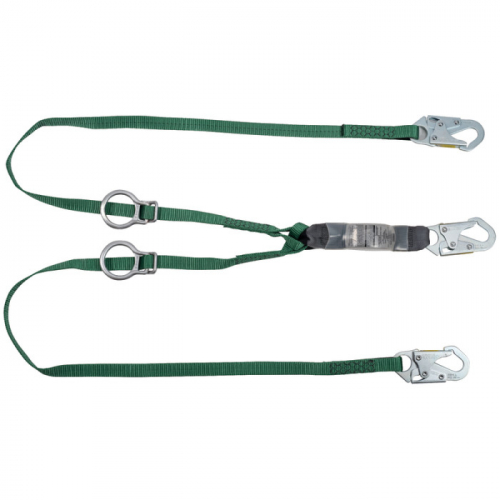 MSA 10193151, EA LANYARD, SM.SNAP, TBACK, TWIN, 6', CSA