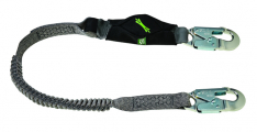 MSA 10193748, V-Series Stretch single-leg energy absorbing lanyard, 6', 36C small snaphooks