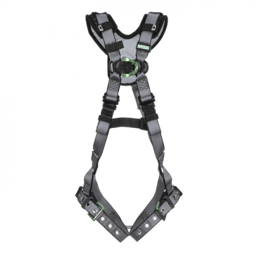 MSA 10194979, V-FIT Harness, Super Extra Large, Back D-Ring, Tongue Buckle Leg Straps, Shoulder & Le