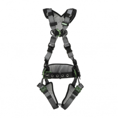 MSA 10195165, V-FIT Construction Harness, Standard, Back & Hip D-Rings, Quick-Connect Leg Straps, Sh