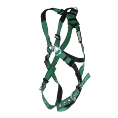 MSA 10202437, ROOF KIT WITH 50' ROPE LIFELINE, V-FORM STANDARD SIZE HARNESS WITH TONGUE BUCKLE LEG S