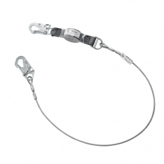 MSA 10201354, V-Series standard cable single-leg fixed energy absorbing lanyard, 6', 36C small snaph