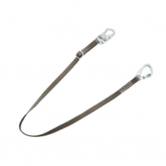 MSA 10201452, V-Series tieback single-leg adjustable restraint lanyard, 6', FP5K small snaphooks, AN