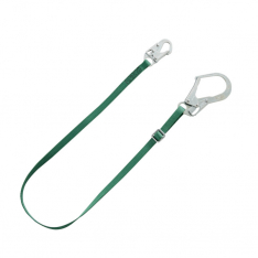 MSA 10201455, V-Series standard single-leg adjustable restraint lanyard, 6', 36CL large snaphooks, A