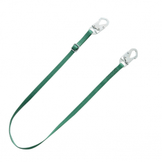 MSA 10201456, V-Series standard single-leg adjustable restraint lanyard, 6', 36C small snaphooks, AN