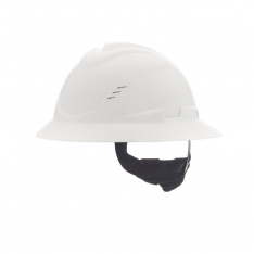 MSA 10215828, V-Gard C1 Full Brim,  Vented,  Fas-Trac III,  White