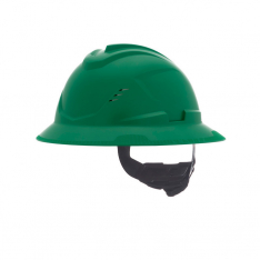 MSA 10215831, V-Gard C1 Full Brim,  Vented,  Fas-Trac III,  Green