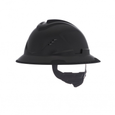 MSA 10215835, V-Gard C1 Full Brim,  Vented,  Fas-Trac III,  Black