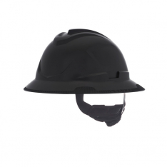 MSA 10215844, V-Gard C1 Full Brim,  Non-Vented,  Fas-Trac III,  Black