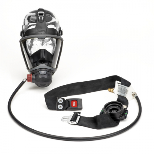 MSA 10225585, G1 Cadet SAR, 42" regulator, Nylon belt, G1™ medium facepiece, fittings separate