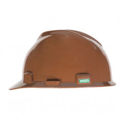 MSA 464658, V-Gard Slotted Cap, Brown, w/Staz-On Suspension