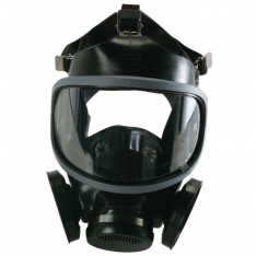 MSA 471310, Ultra-Twin Facepiece, LARGE, hycar, Black