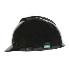 MSA 475235, V-Gard Slotted Cap, Black, w/Staz-On Suspension
