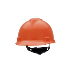 MSA 475361, V-Gard Slotted Cap, Orange, w/Fas-Trac III Suspension