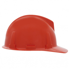 MSA 475382, Topgard Slotted Cap, Orange, w/Fas-Trac III Suspension