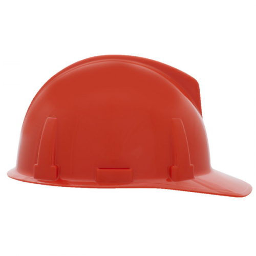 MSA 475382, Topgard Slotted Cap, Orange, w/Fas-Trac III Suspension