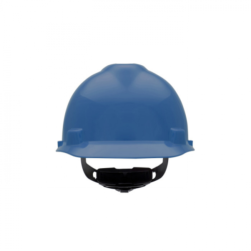MSA 477483, V-Gard Slotted Cap, Blue, w/Fas-Trac III Suspension