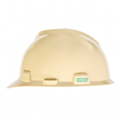 MSA 478237, V-Gard Slotted Cap, Light Buff, w/Staz-On Suspension