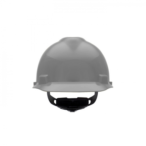 MSA 495855, V-Gard Slotted Cap, Silver, w/Fas-Trac III Suspension