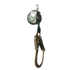 MSA 63011-00F, V-TEC Mini PFL, 6' (1.8m), single-leg, 36CL snaphook, steel carabiner (top)