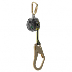 MSA 63013-00F, V-TEC WEB PFL, 10' (3m), single-leg, 36CL snaphook, steel carabiner (top), Clear
