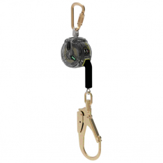 MSA 63203-00BCA, V-TEC CABLE PFL, 10' (3m), single-leg, 36CLS snaphook, steel carabiner (top), CSA Z