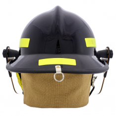 MSA 660CFDB, Cairns 660C Metro, Black, 4" Tuffshield, Deluxe Leather w/ Crown Pad, PBI/Kevlar Earla