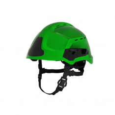 MSA GS1100032000-VA001, Cairns XR2 Rescue Helmet, Vented, NFPA, Yellow Reflective Stickers, Green
