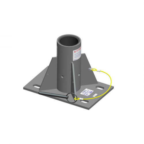 MSA IN-2105, 3" Center Floor Adapter, 304 SST