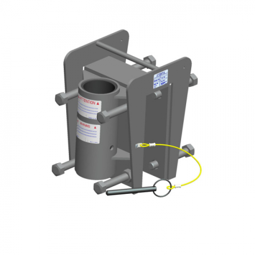 MSA IN-2131, 3" Ext. Corner Wall Adapter, 304 SST