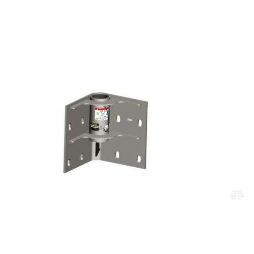 MSA IN-2133, 3" Int. Corner Wall Adapter, 304 SST