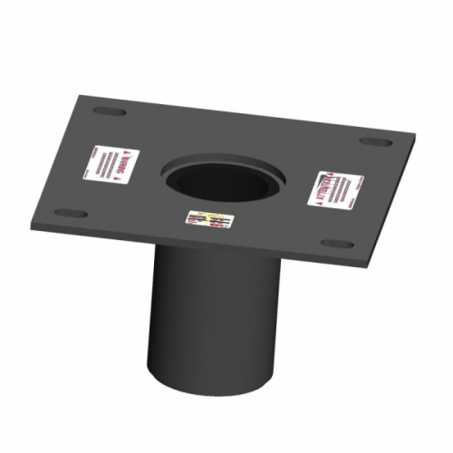 MSA IN-2266, 4" Flush Floor Adapter, 304 SST