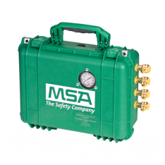 MSA 10107823, BREATHING AIR SYSTEM, POINT OF ATTACHMENT BOX, 4-OUTLET, FOSTER STEEL QUICK D, 80 CFM