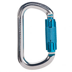 MSA SRCA613, Aluminum Carabiner, 3/4" gate opening, Auto-Locking, Silver