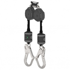 MSA VSOHW-012-QA-A, V-SHOCK PFL,  6',  twin-leg,  AL36CL large aluminum snaphooks,  twin link triple