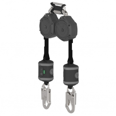 MSA VSOHW-012-QB-A, V-SHOCK PFL,  6',  twin-leg,  36C snaphooks,  twin link triple action carabiner