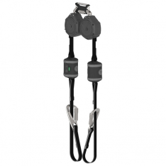 MSA VSOHW-012-QJ-O-TB, V-SHOCK PFL,  6',  twin-leg,  tie-back,  FP5K snaphooks,  steel carabiner (to