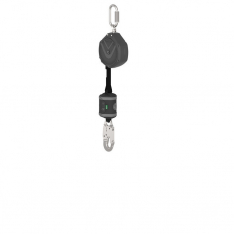 MSA VSOHW-031-NG-A, V-SHOCK PFL,  10'  single-leg,  AL36C aluminum snaphook,  steel carabiner top,