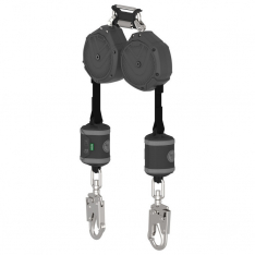 MSA VSOHW-032-QE-A, V-SHOCK PFL,  10',  twin-leg,  36CS Snaphook,  twin triple action carabiner (top